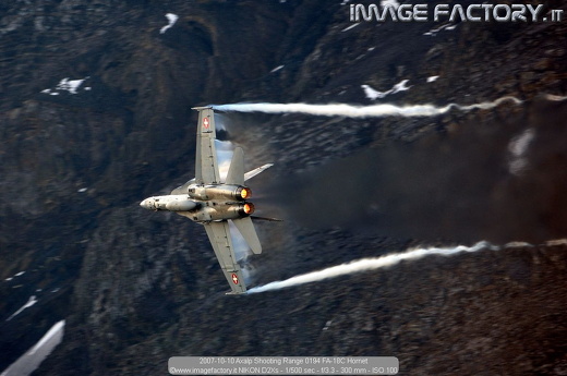 2007-10-10 Axalp Shooting Range 0194 FA-18C Hornet